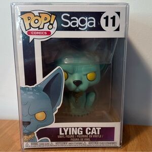 Funko Saga Lying Cat Vinyl Figure - Blue and Yellow